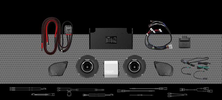 Cicada 2-speaker kit for 2024+ Road Glide