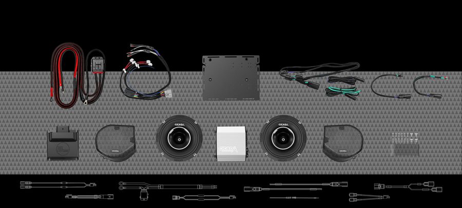 Cicada 2-speaker kit for 2024+ Street Glide
