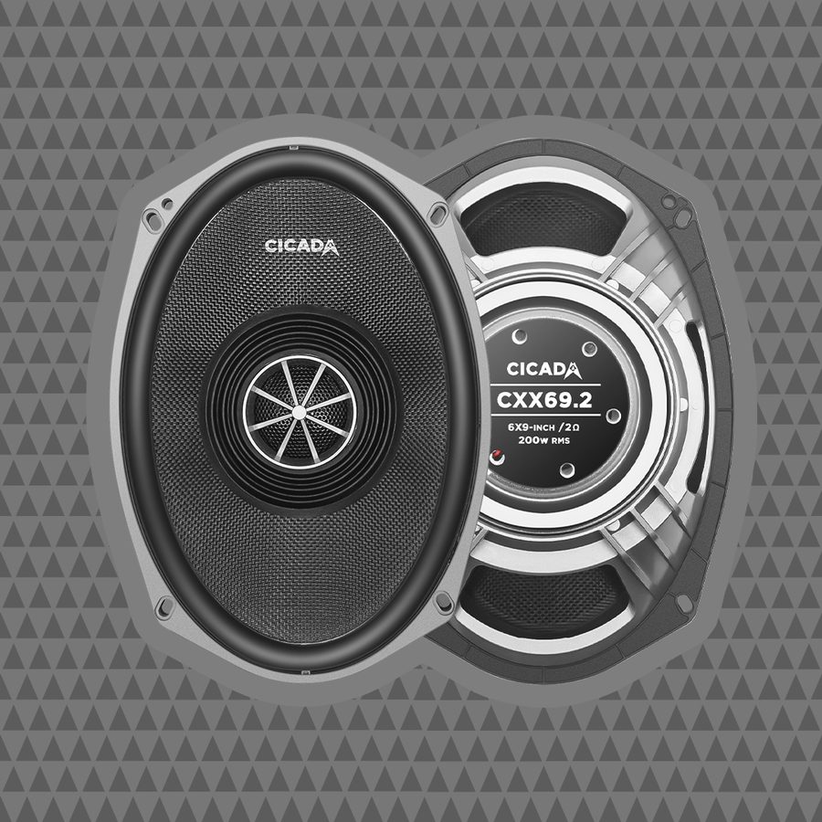 Cicada CXX 6x9 lid speakers in the 4-speaker Street Glide kit