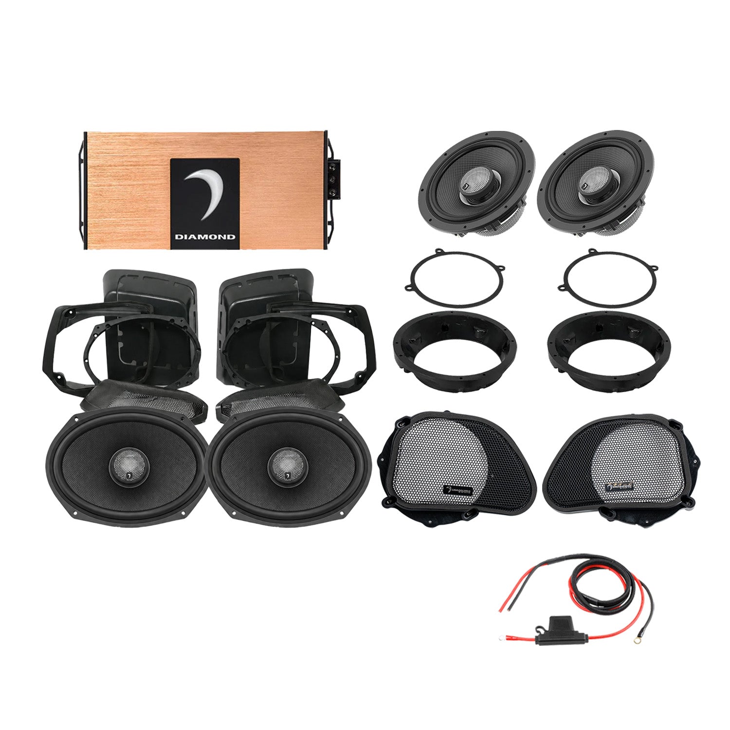 DA9813RGSP3 1998–2013 Road Glide 4-Speaker System