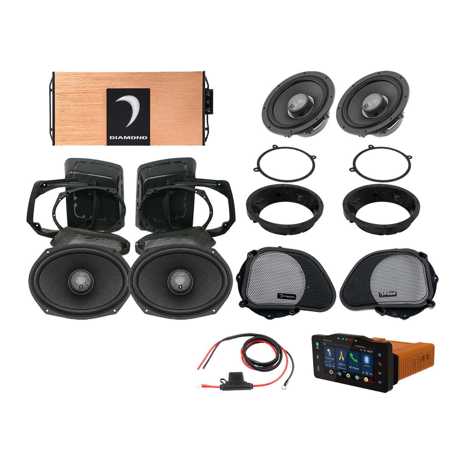 DA9813RGSP3R 1998–2013 Road Glide 4-Speaker System