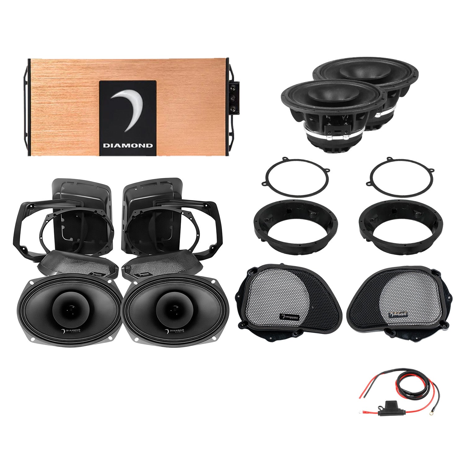 DA9813RGSP4 1998–2013 Road Glide 4-Speaker System