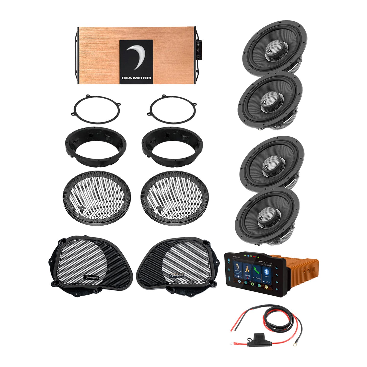 DA9813RGTP1R 1998–2013 Road Glide 4-Speaker System