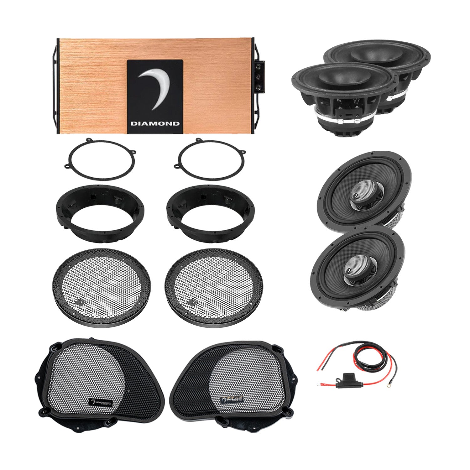 DA9813RGTP2 1998–2013 Road Glide 4-Speaker System