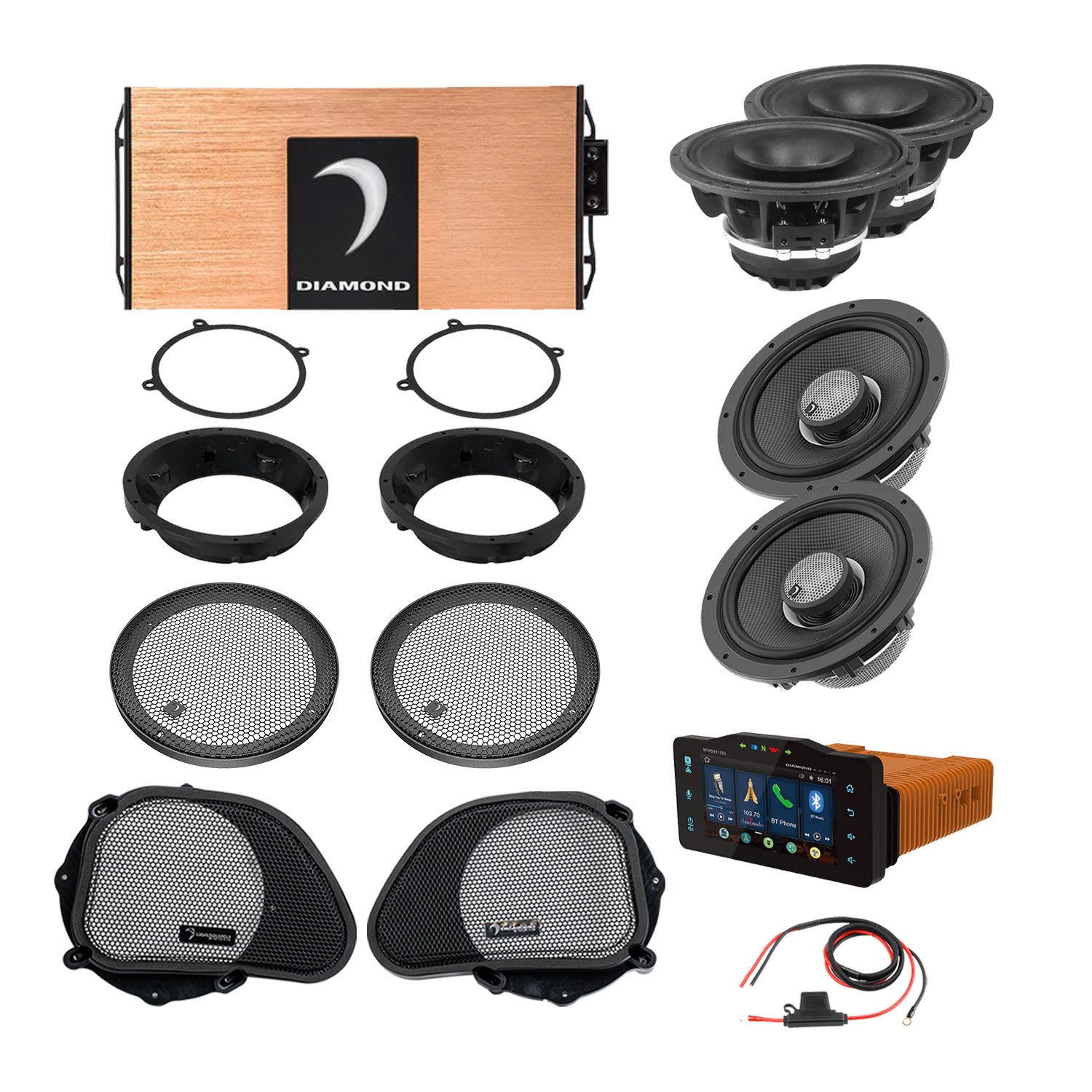 DA9813RGTP2R 1998–2013 Road Glide 4-Speaker System