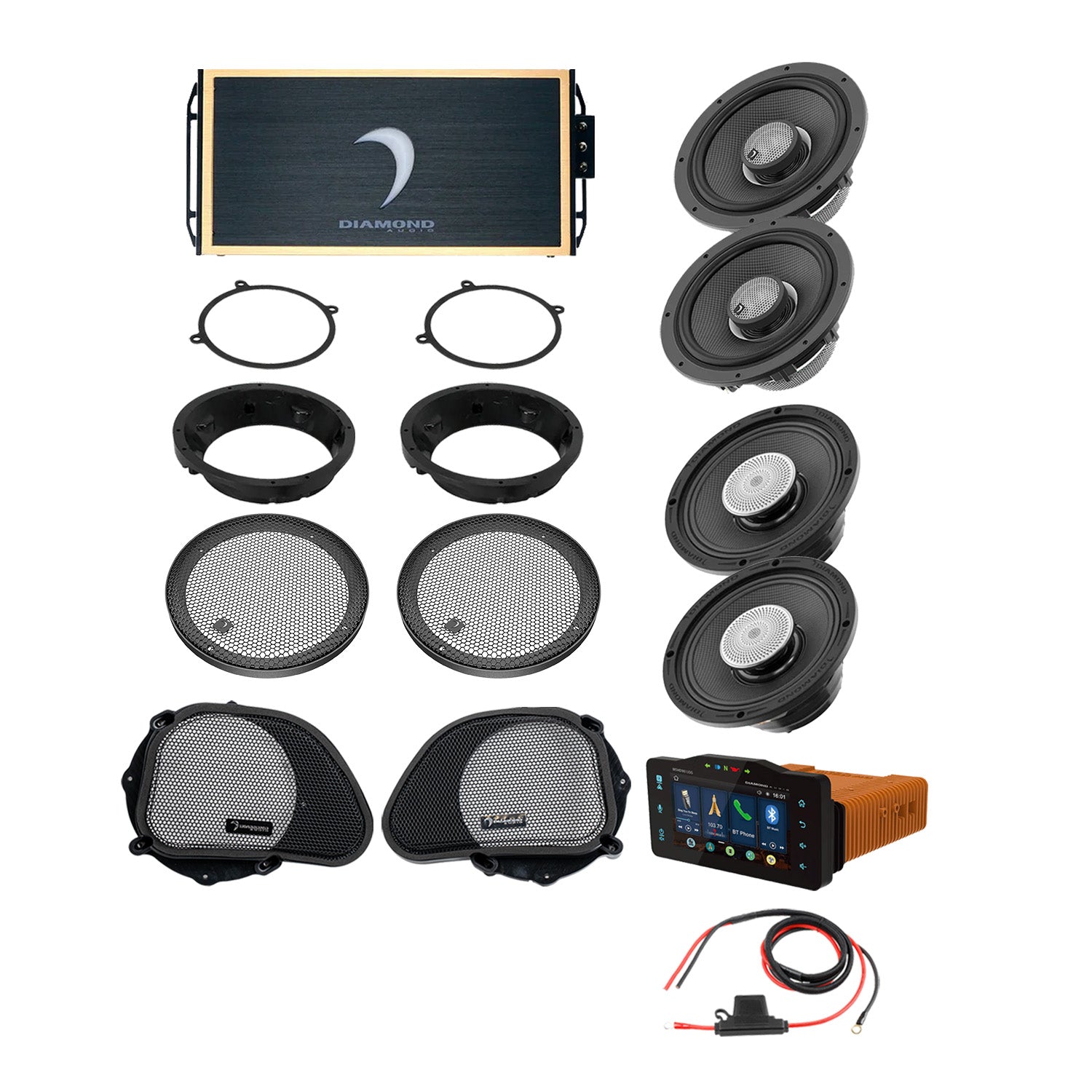 DA9813RGTP3R 1998–2013 Road Glide 4-Speaker System