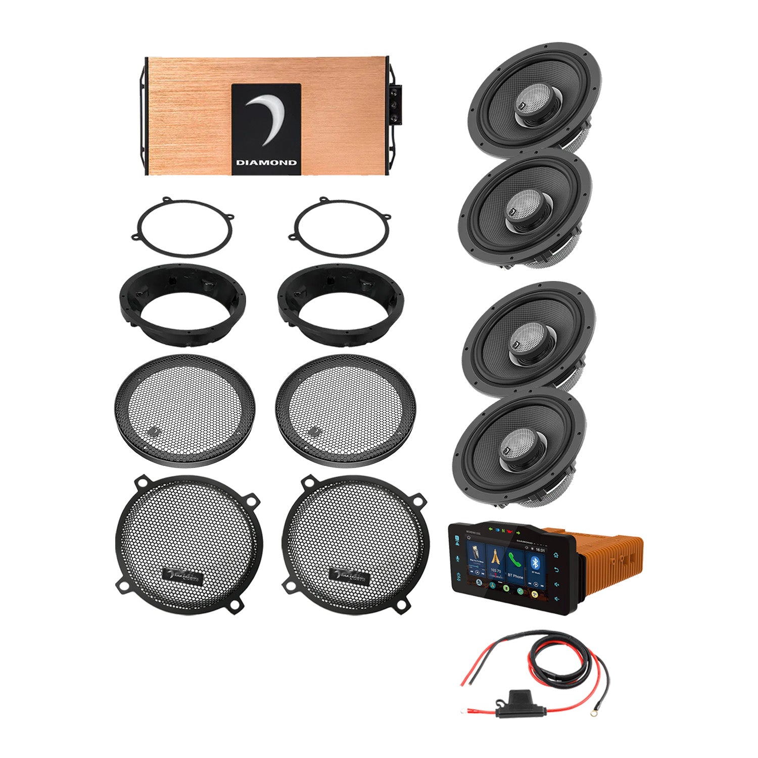DA9813SGTP1R 1998–2013 Street Glide 4-Speaker System
