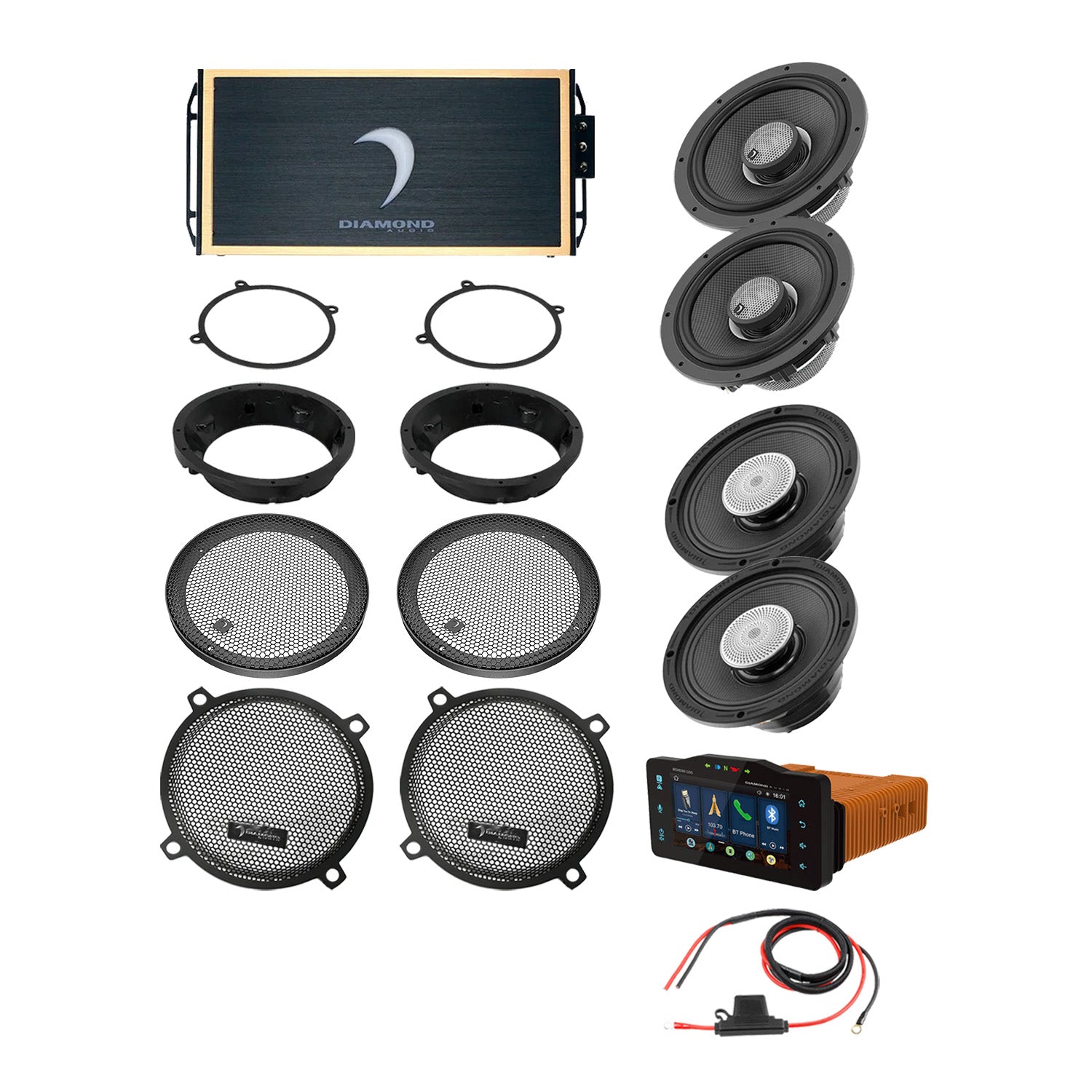 DA9813SGTP3R 1998–2013 Street Glide 4-Speaker System
