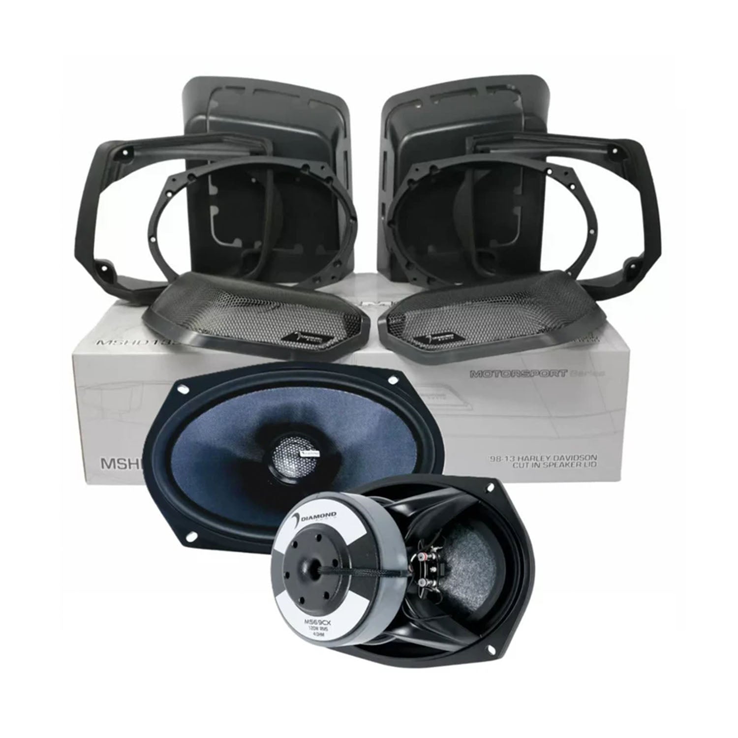 MS694CX2LK13 1998-2013 Cut In Lid Kit with MS69CX Speaker (4Ω)