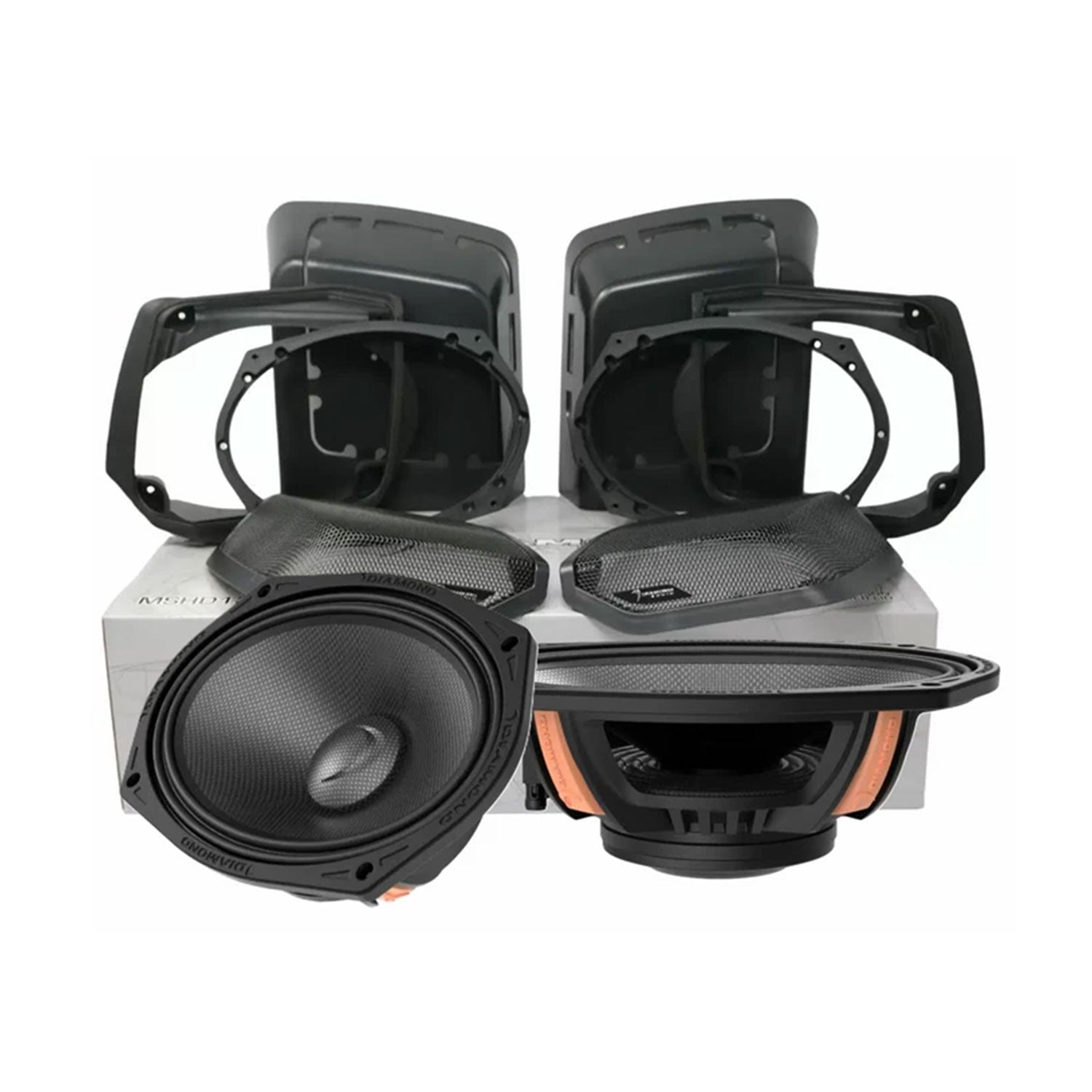 MS694NEOLK13 1998-2013 Cut-In Lid Kit with MS69NEO (4Ω)