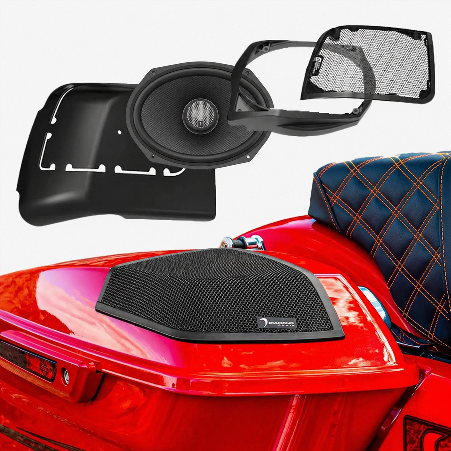 MSHXM69F2BKLK 2014-2023 Cut In Speaker Lid Kit with HXM69F2BK (2Ω)