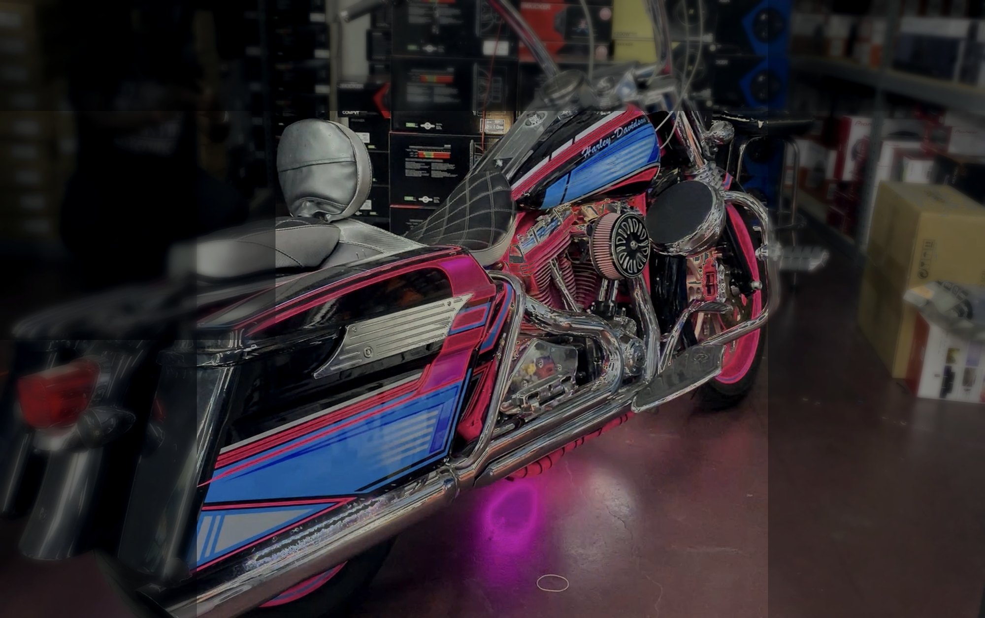Bagger audio on this Harley-Davidson Street Glide