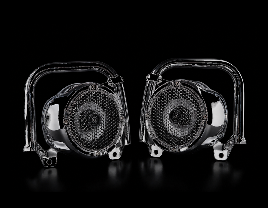 Chrome AMS crash-bar speaker pods